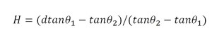 Al Biruni second equation